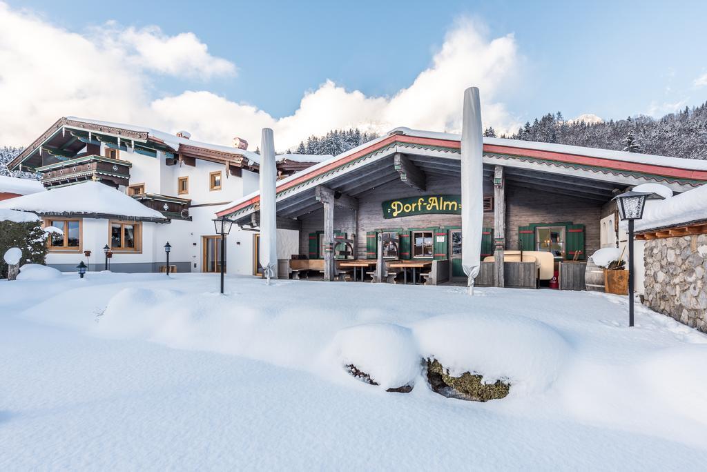 Pension Restaurant Dorfalm Leogang Eksteriør bilde