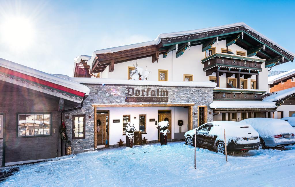 Pension Restaurant Dorfalm Leogang Eksteriør bilde